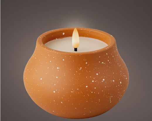 LED Outdoor Medium Candle - Terracotta