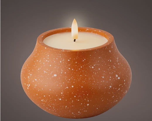 LED Outdoor Large Candle - Terracotta