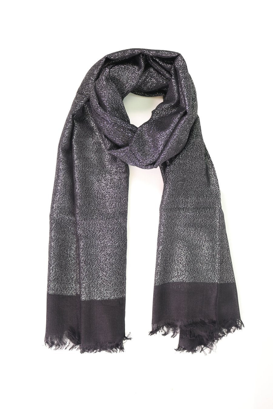 Black And Silver Scarf