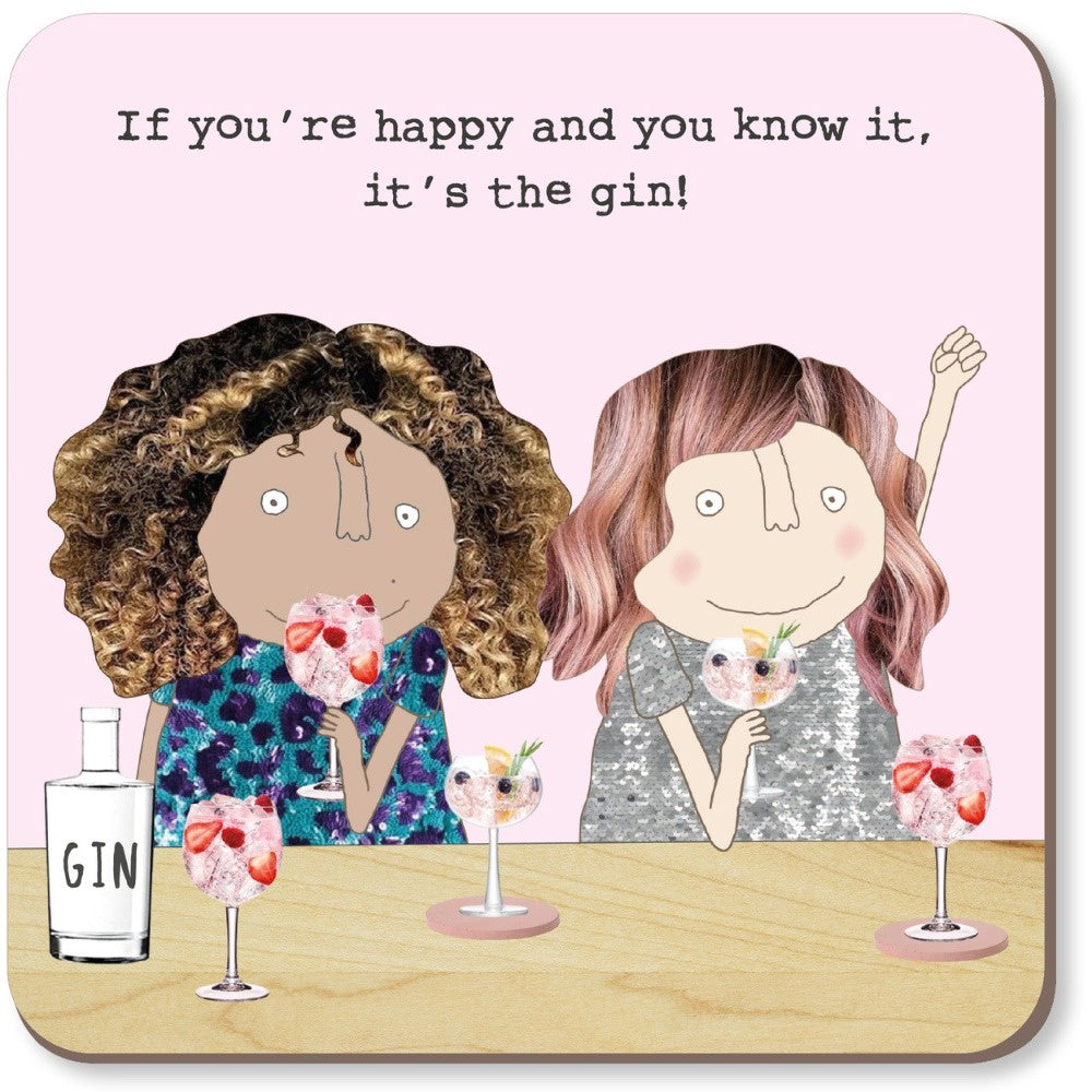 Rosie Made A Thing - Happy Gin Coaster