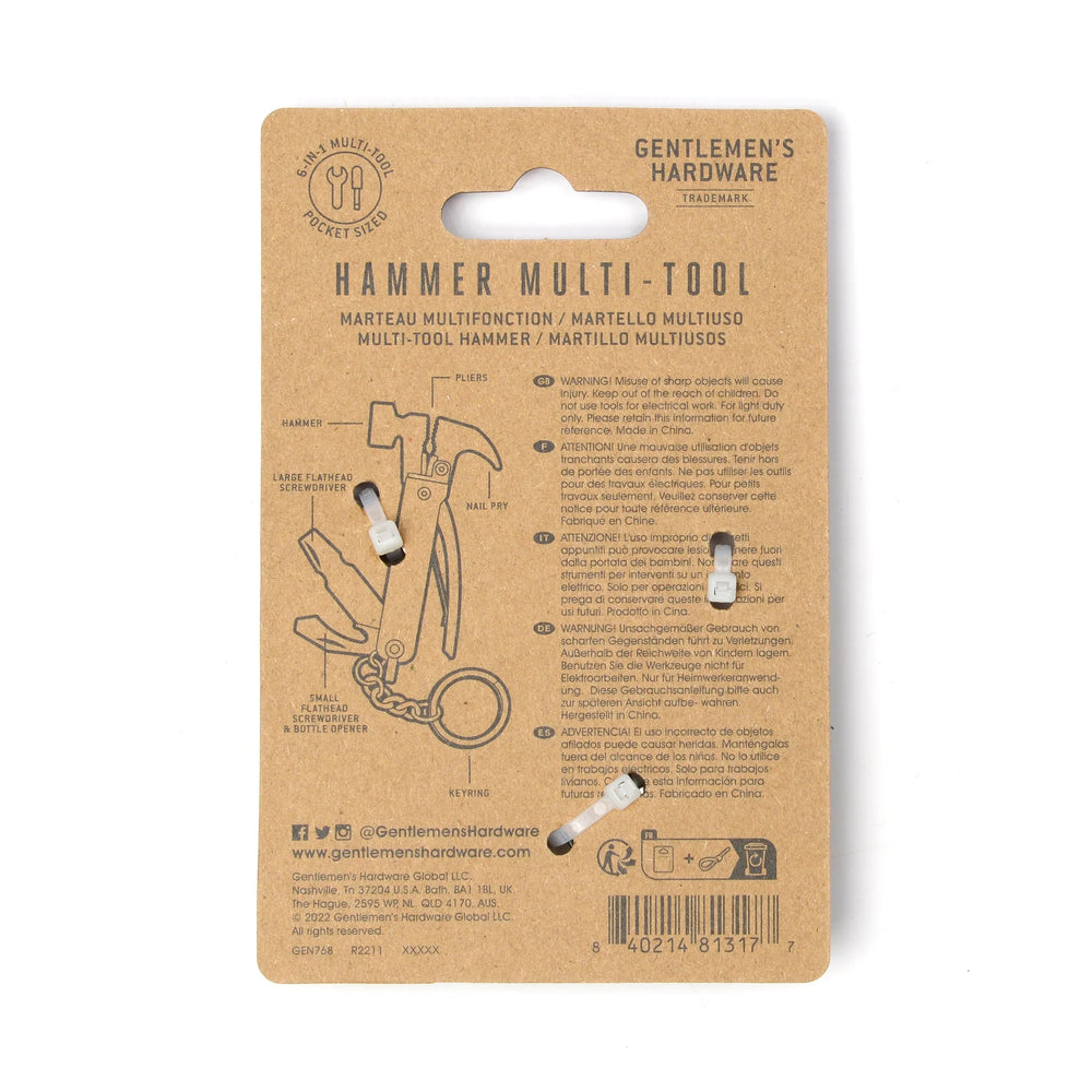 
                  
                    Gentleman's Hardware - Mini Hammer Multi-Tool
                  
                