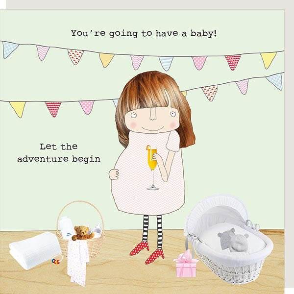 Rosie Made A Thing Baby Adventure Greetings Card