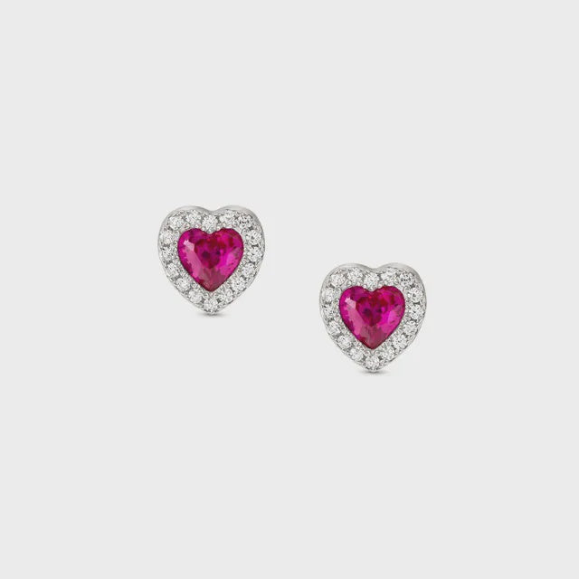 Nomination All My Love Stud Earrings - Red