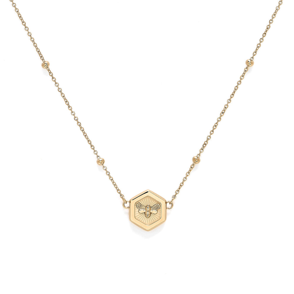Olivia Burton Minima Bee Pendant Necklace - Gold