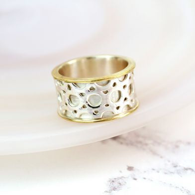 Pom Sterling Silver Circle Band Spinning Ring