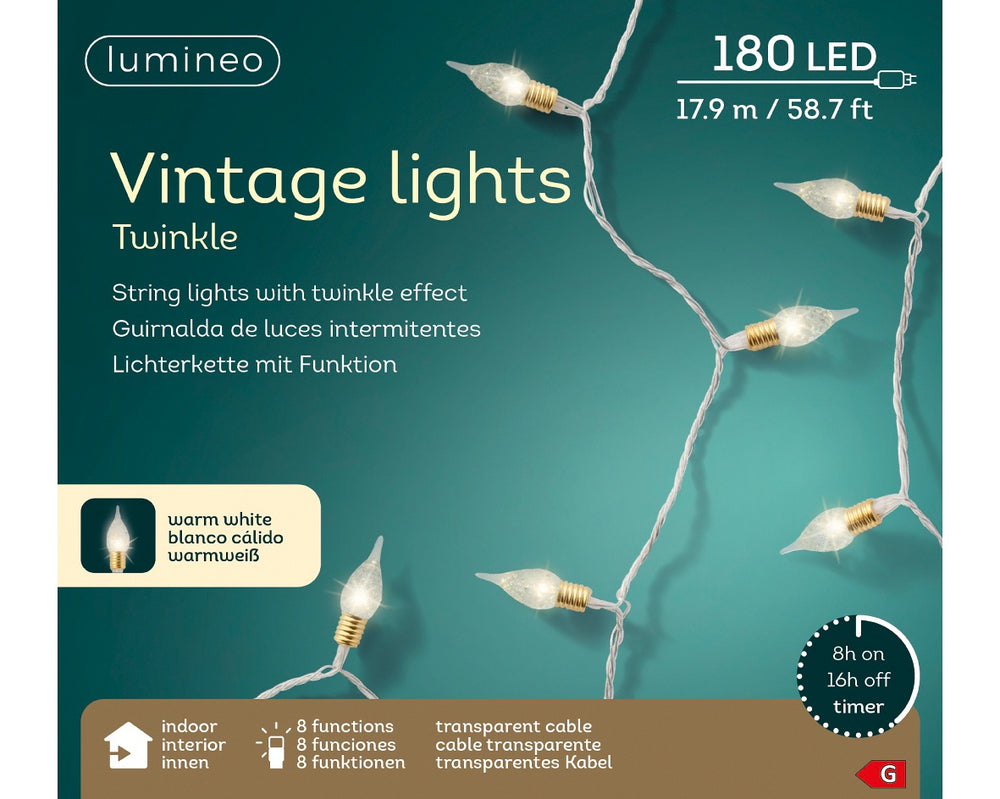 Vintage LED String Lights - 1790cm