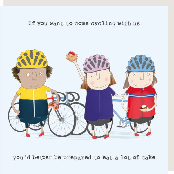 Cycling Cake Greetings Card