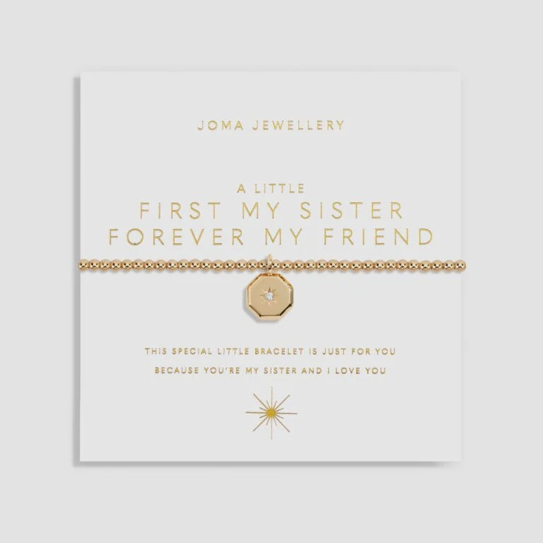 Joma A Little - First My Sister Forever My Friend Gold Bracelet