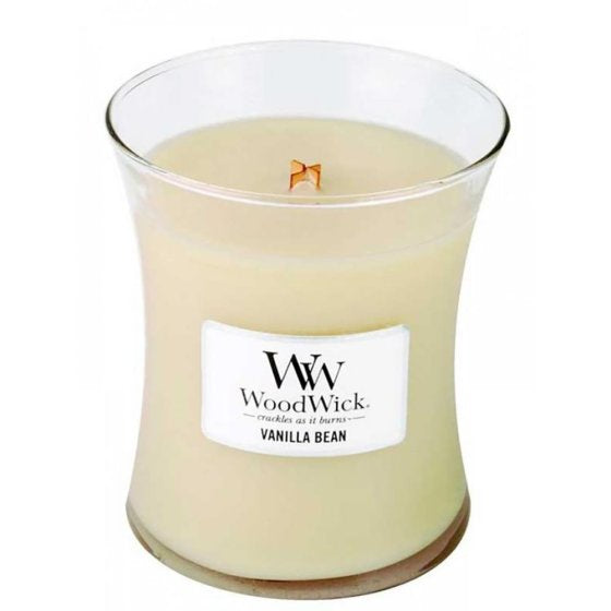 Woodwick Medium Candle Jar - Vanilla Bean