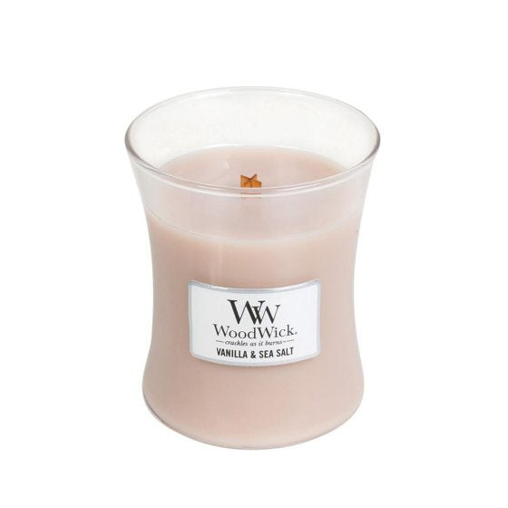 Woodwick Medium Candle Jar - Vanilla Sea Salt