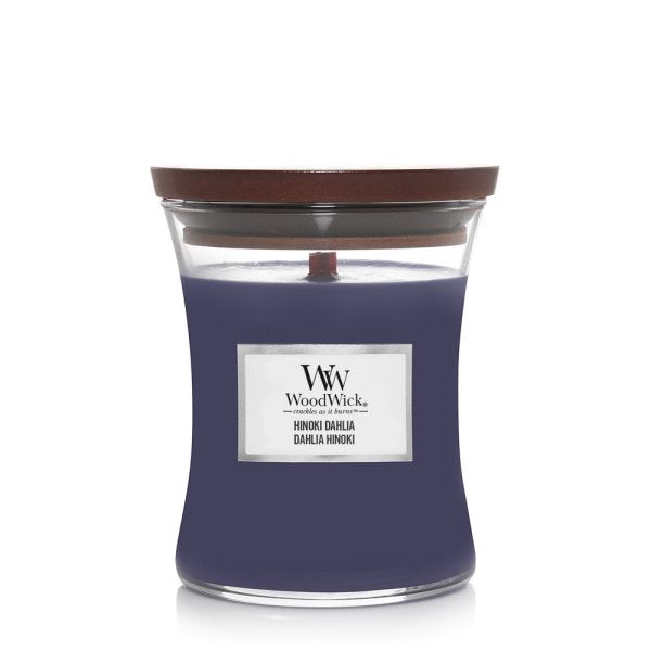 Woodwick Medium Candle Jar - Hinoki Dahlia