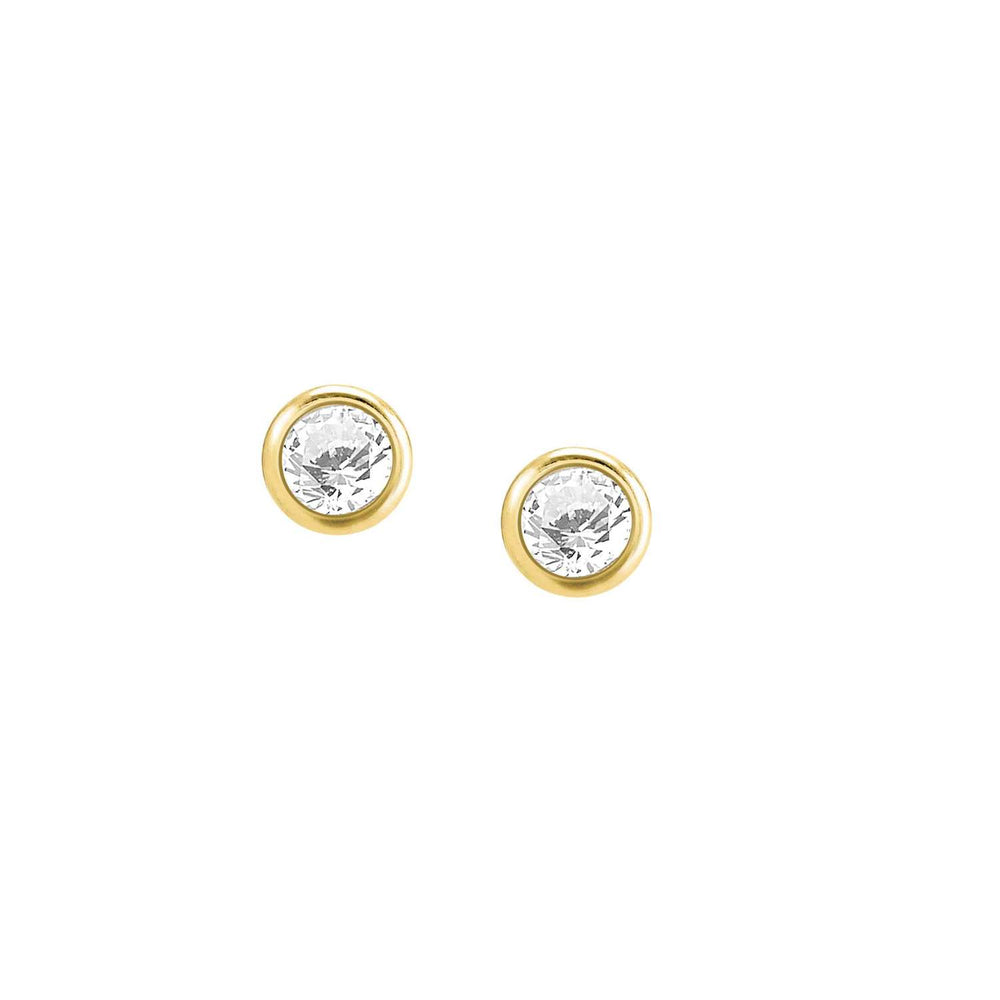 Nomination Bella Gold Earrings With Clear CZ