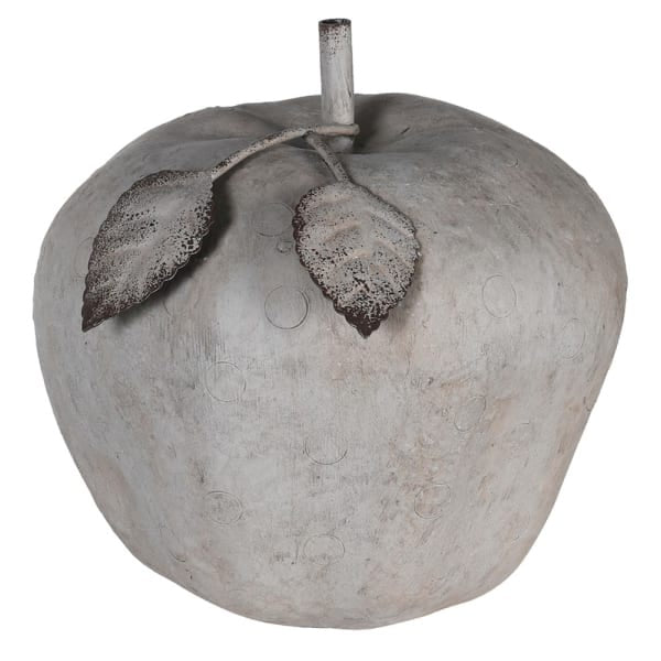 Grey Apple Ornament