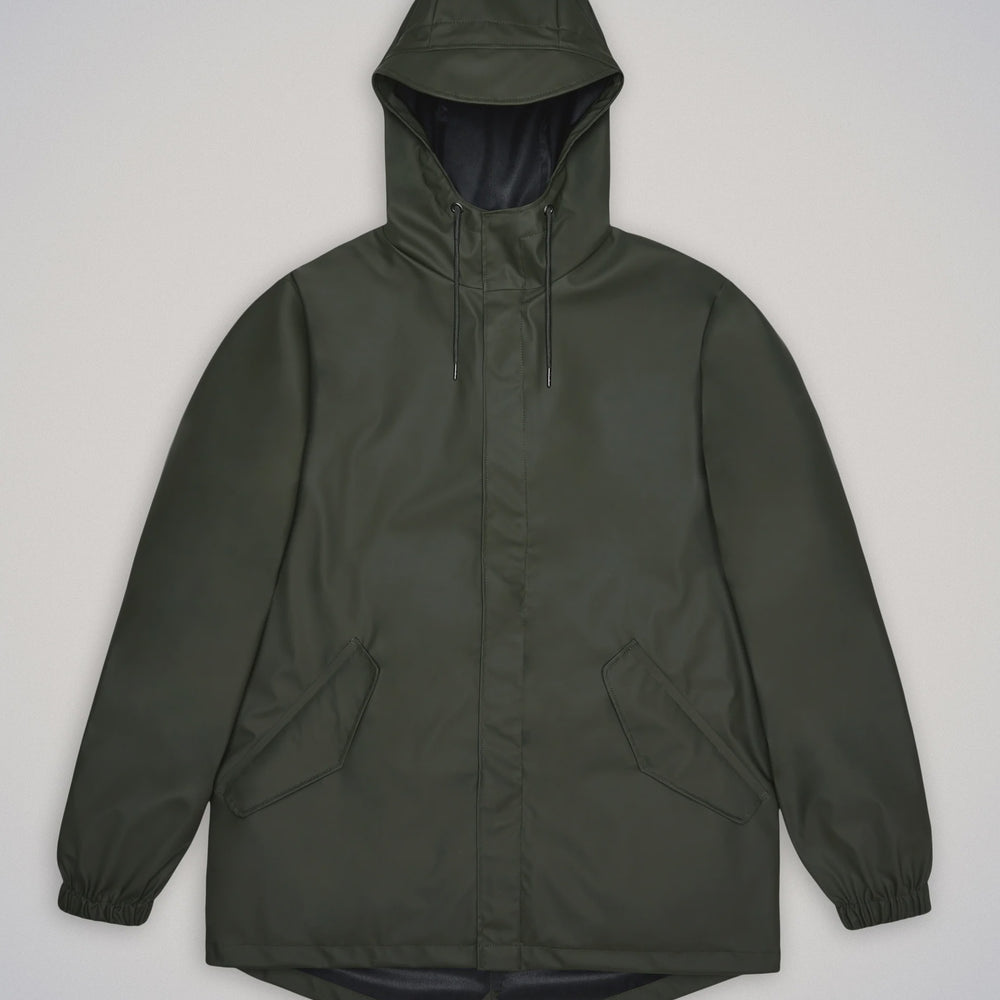 
                  
                    Rains Short Fishtail Jacket - Green
                  
                