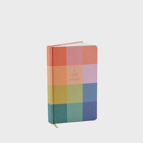 Bookcloth Hardcover Journal - Rainbow Check