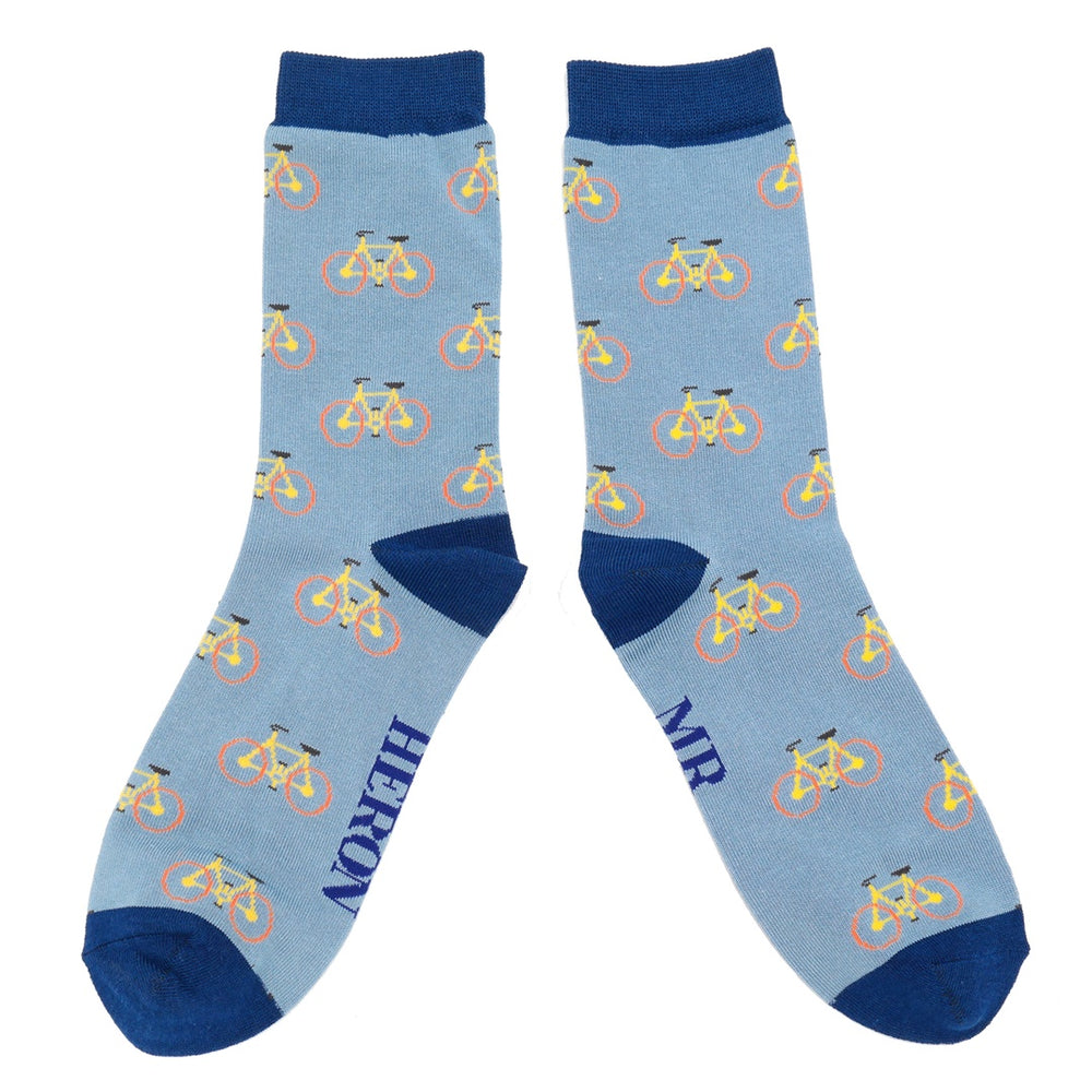 Mr Heron Cycling Socks - Blue