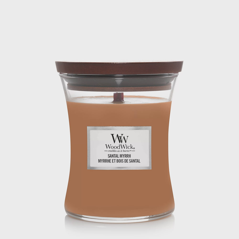 Woodwick Medium Candle Jar - Santal Myrrh