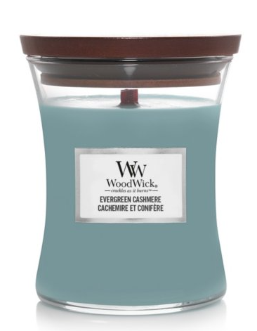 Woodwick Medium Candle Jar - Evergreen Cashmere
