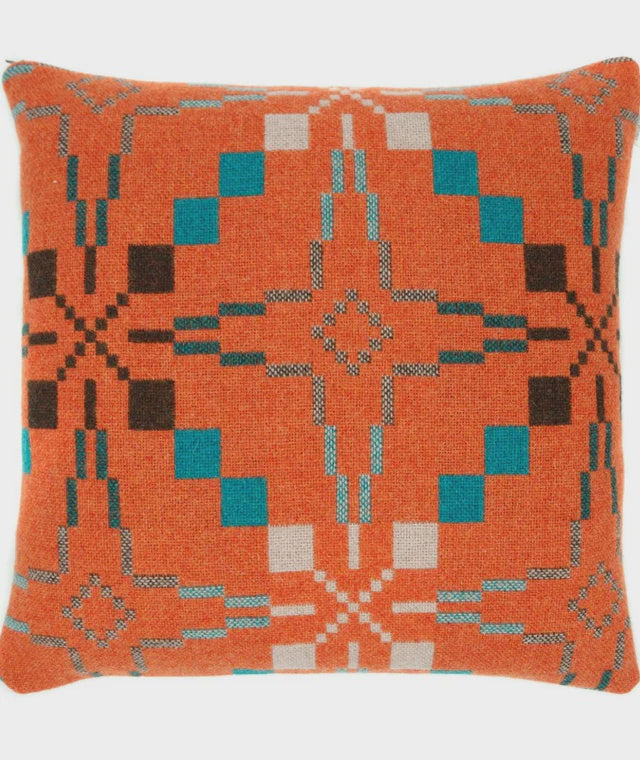 Melin Tregwynt Vintage Star Cushion - Copper