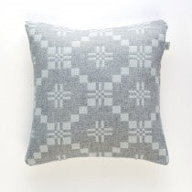 Melin Tregwynt St Davids Cross Cushion - Silver