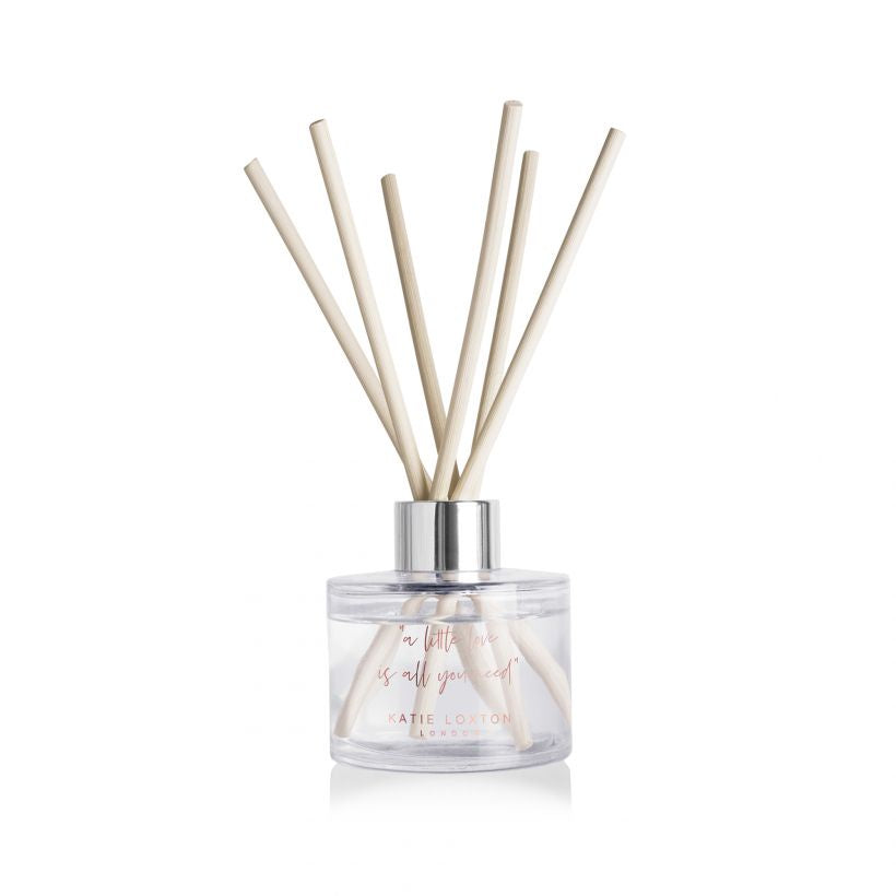 Katie Loxton Words To Live By Reed Diffuser - A Little Love Is All You Need - Strawberry Vanilla