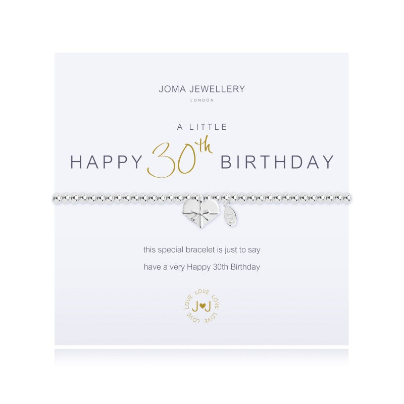 Joma A Little - Happy 30th Birthday Bracelet