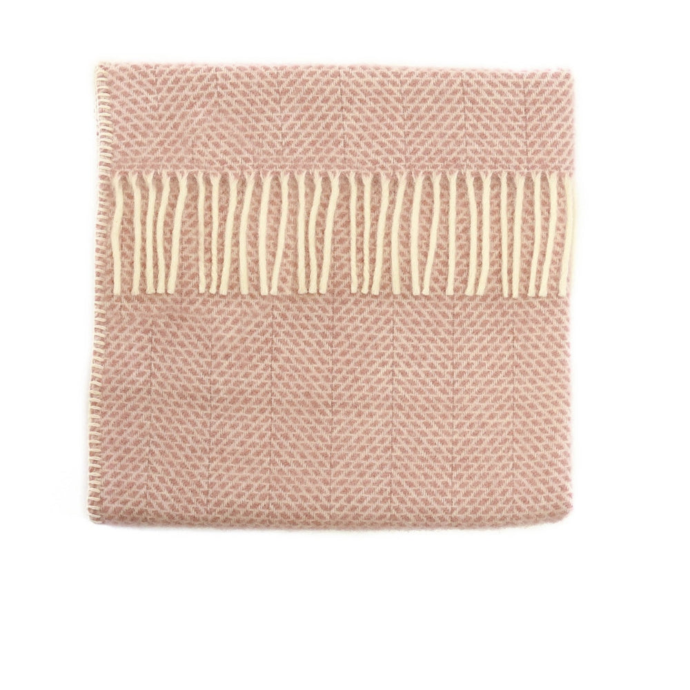 Tweedmill Pram Blanket Beehive - Dusky Pink