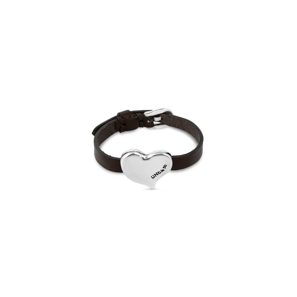 UNOde50 Heart Leather Bracelet