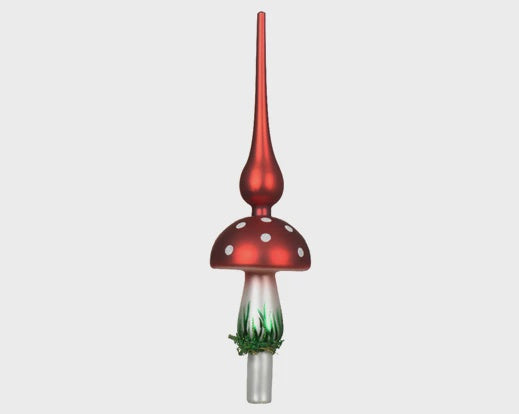 Glass Toadstool Christmas Tree Topper – KindleHouse