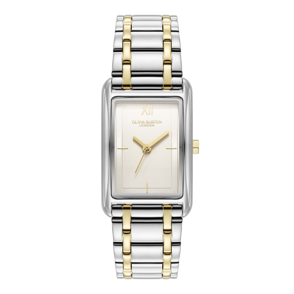 Olivia Burton Grove Bracelet Watch - White & Two Tone