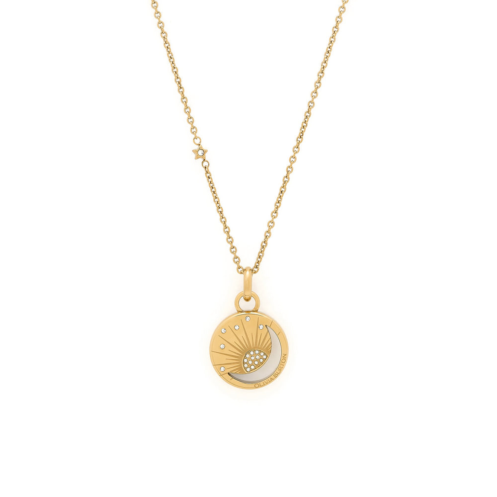Olivia Burton Celestial Sun & Moon Pendant Necklace - Gold