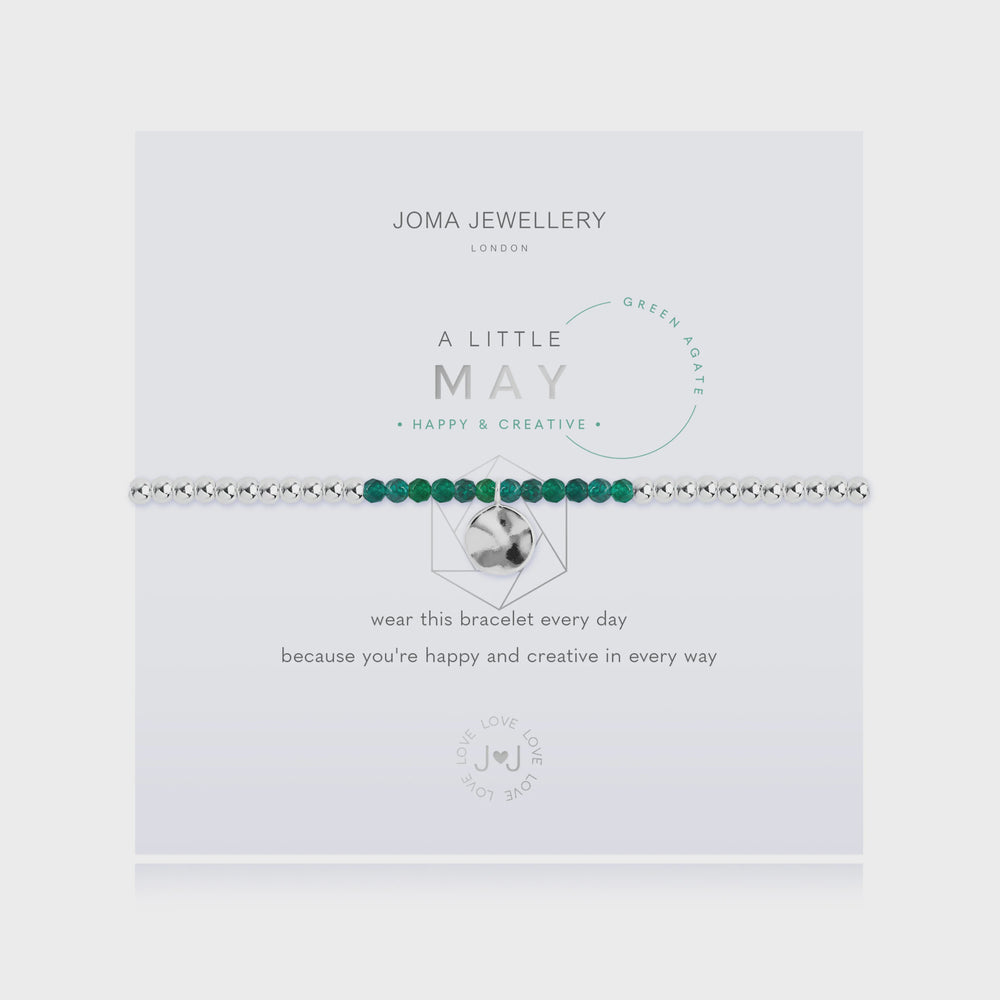 Joma A Little - Birthstone May Green Agate
