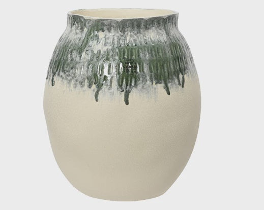 Reactive Glaze Vase - Green