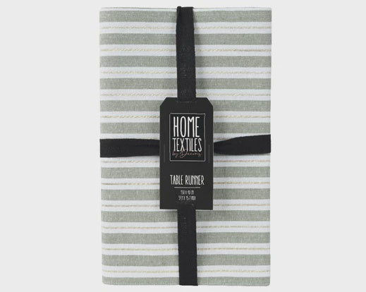 
                      
                        Cotton Striped Table Runner - Green
                      
                    