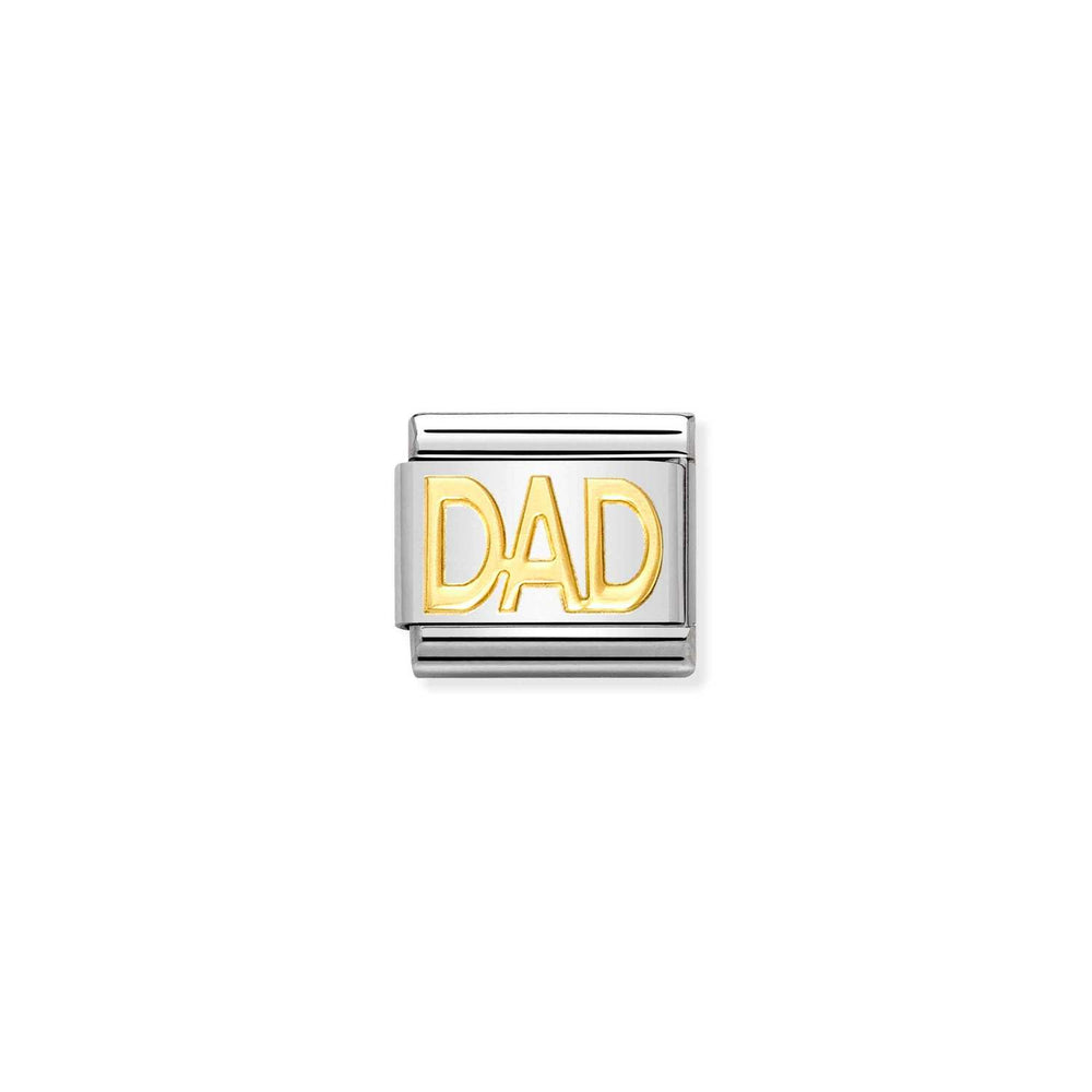 Nomination Classic Link Writings 18K Gold Dad