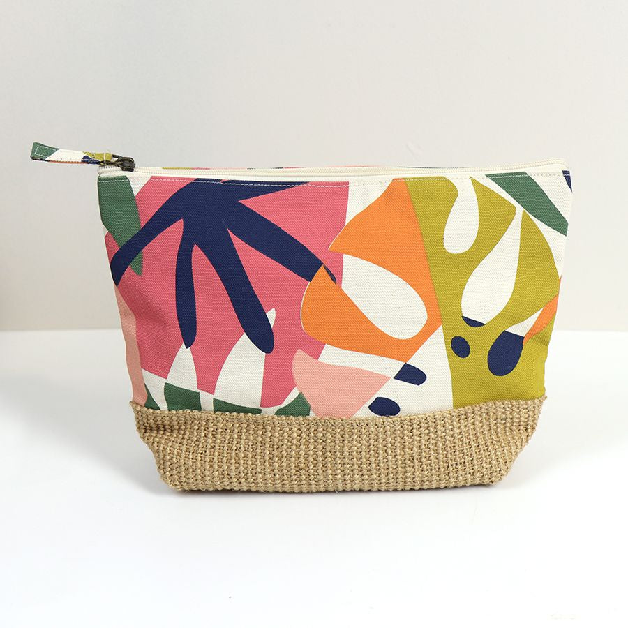 Tropical Mix Travel Pouch - Pink & Orange