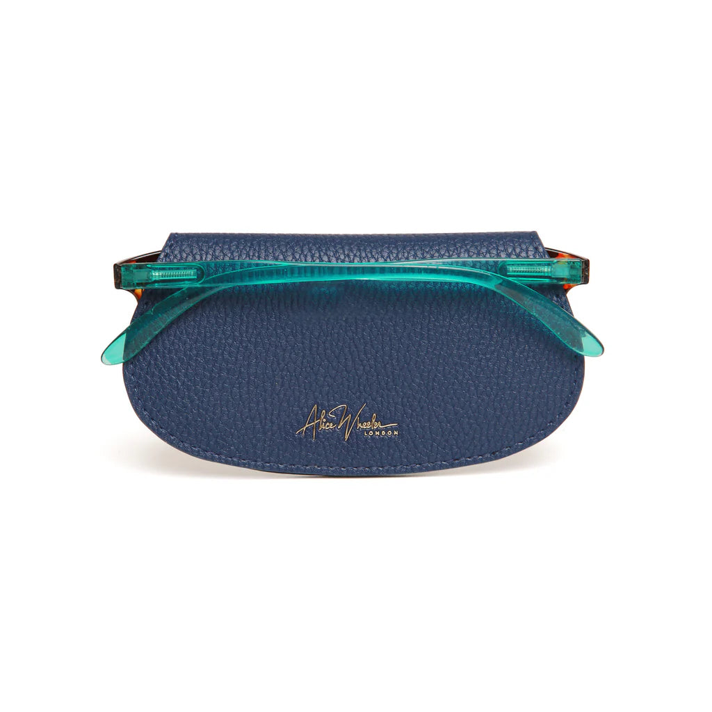 Alice Wheeler Glasses Case - Navy