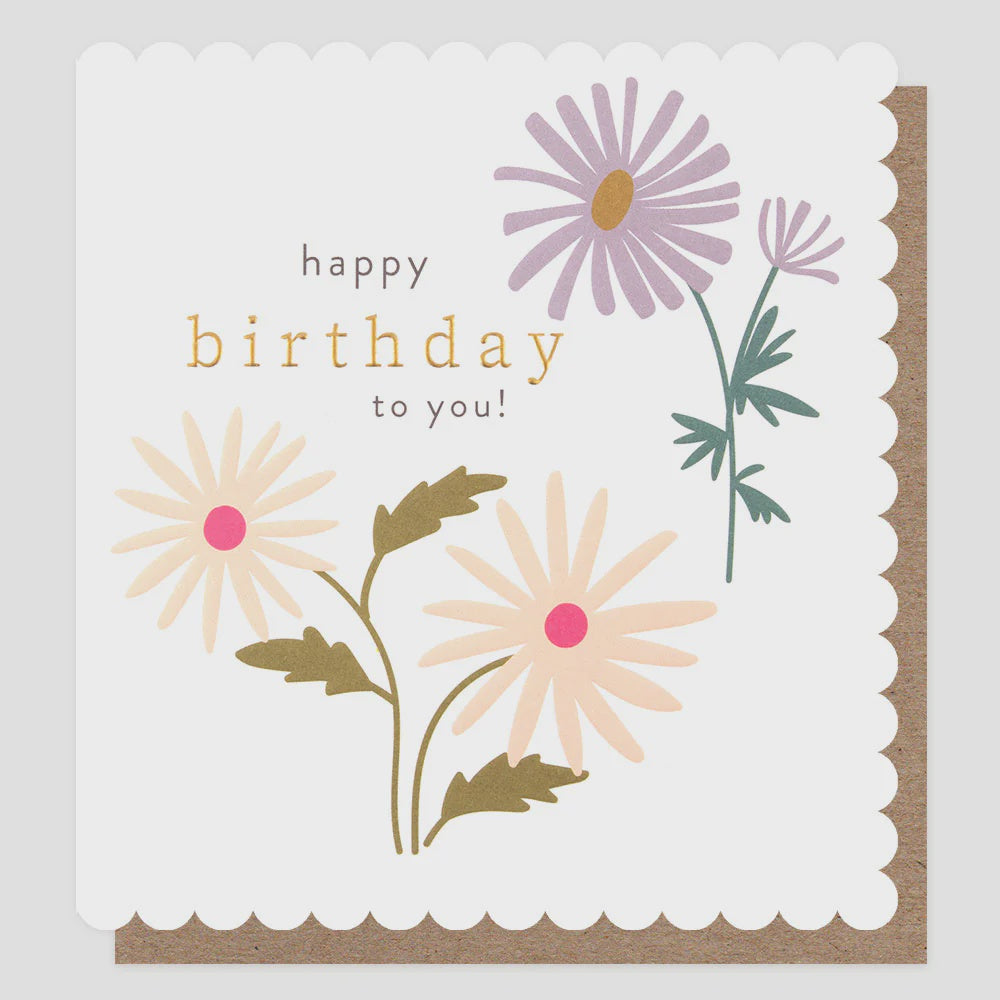 Caroline Gardner Birthday Floral Greetings Card