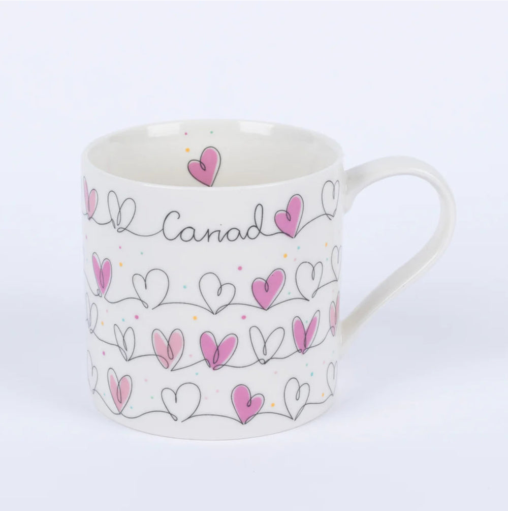 Medium Mug -Cariad Hearts