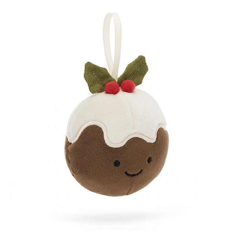 Jellycat Festive Folly Christmas Pudding Decoration