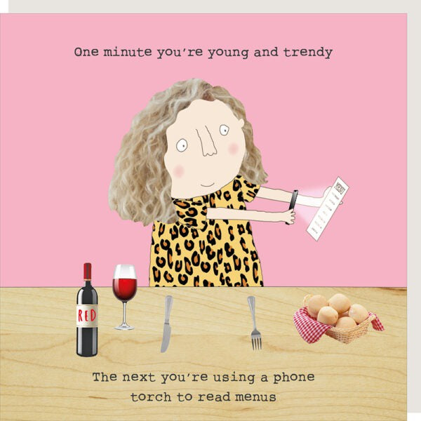 Rosie Made A Thing - Read Menus Greetings Card