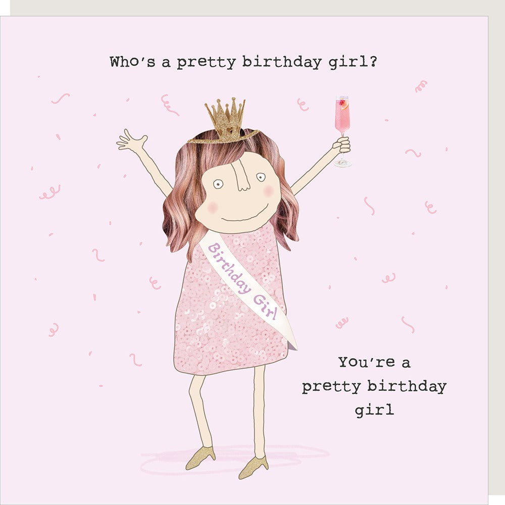 Rosie Made A Thing - Pretty Girl Greetings Card