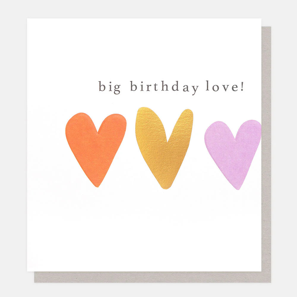 Caroline Gardner Big Birthday Love Greetings Card