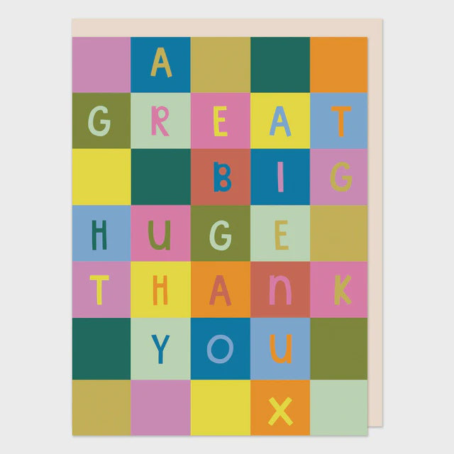 Raspberry Blossom Huge Thank You Check Greetings Card – KindleHouse
