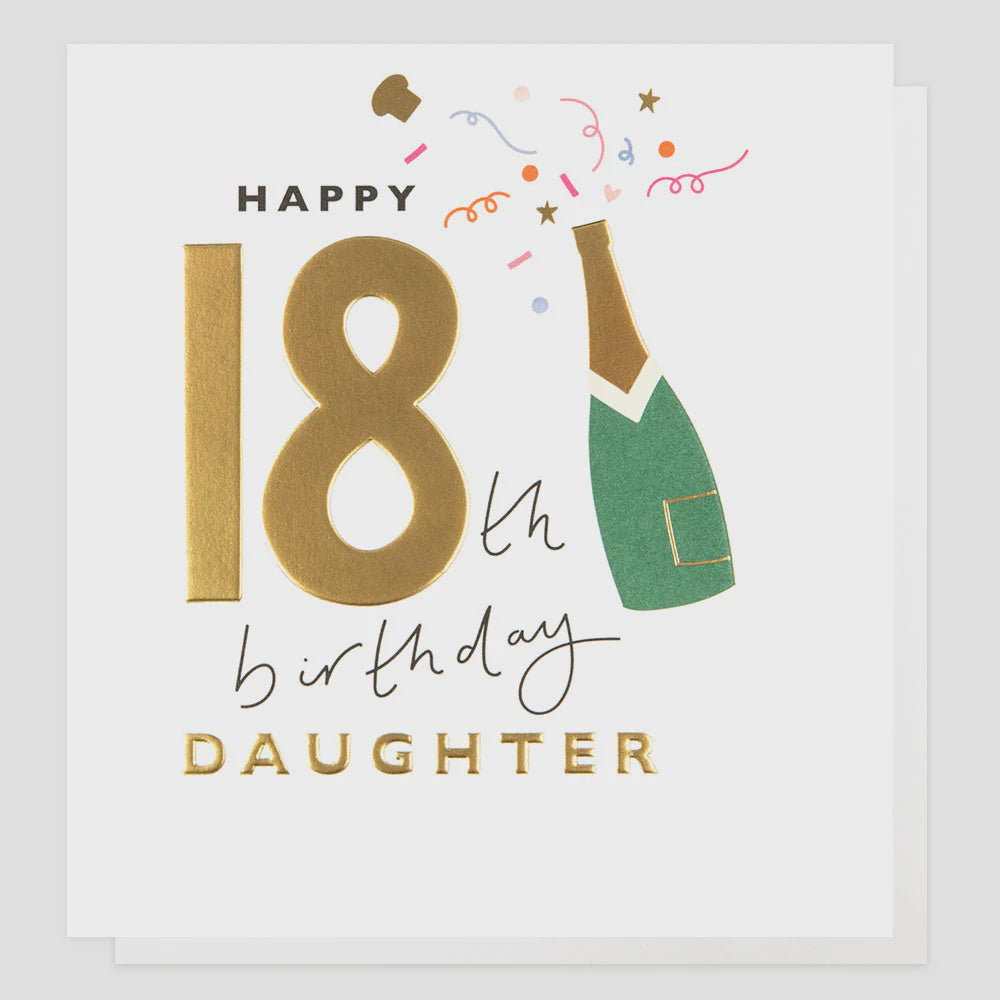 Caroline Gardner 18th Birthday Daughter Greetings Card