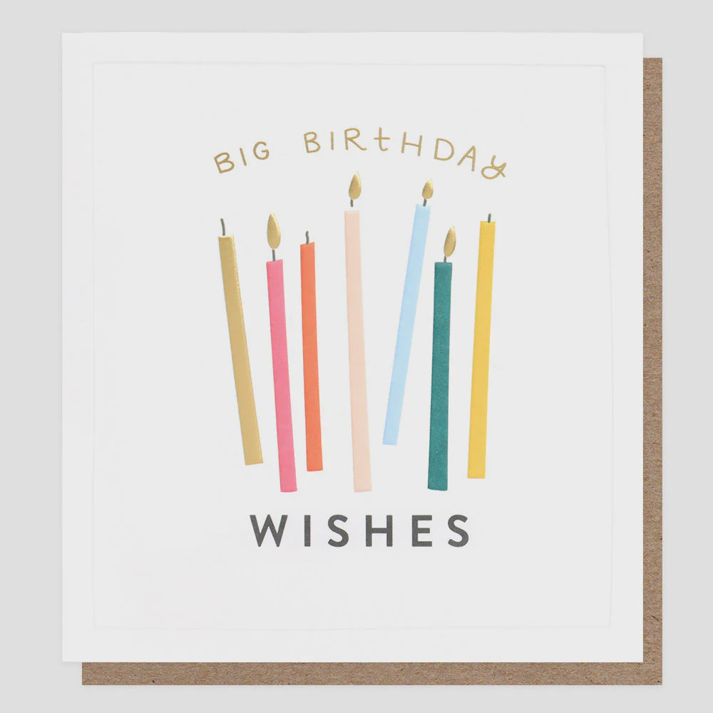 Caroline Gardner Big Birthday Wishes Greetings Card