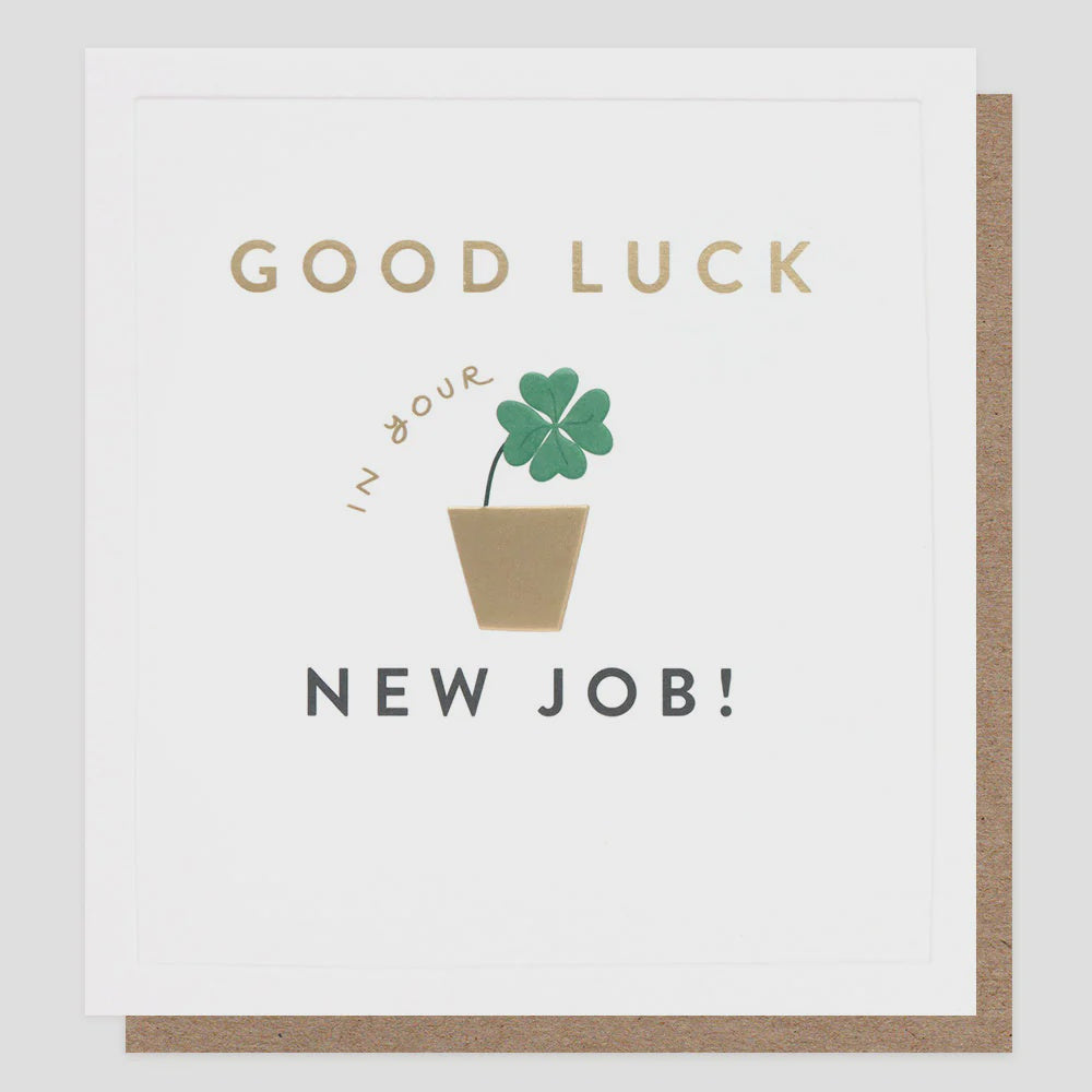 Caroline Gardner Good Luck In Your New Job Plant Greetings Card