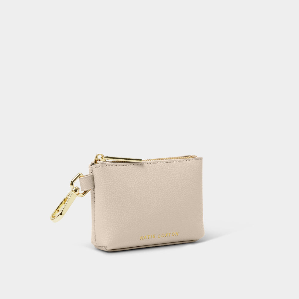 Katie Loxton Evie Clip On Coin Purse - Light Taupe