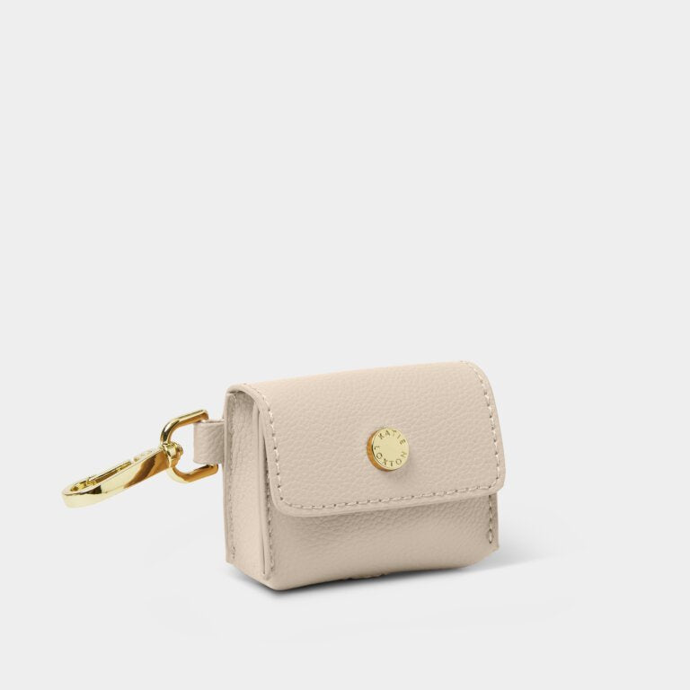 Katie Loxton Evie Clip On Airpod Case - Light Taupe