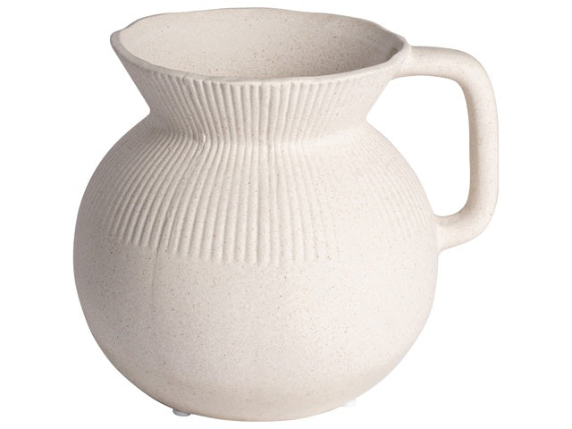 Rounded Vase With Handle